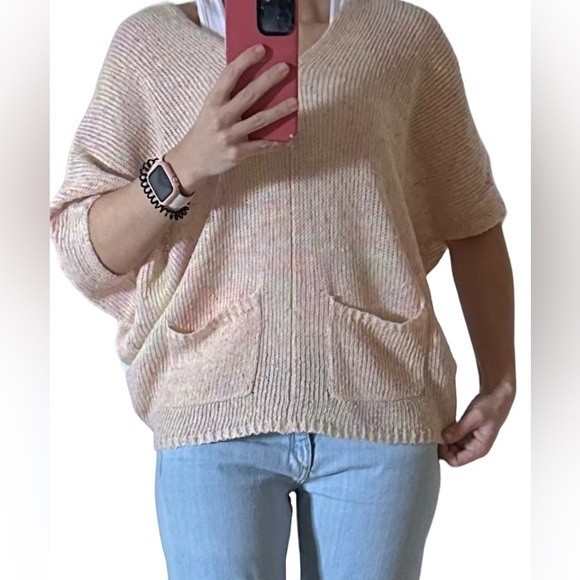 Promesa sheer knit deep V-Neck sweater - Picture 3 of 8